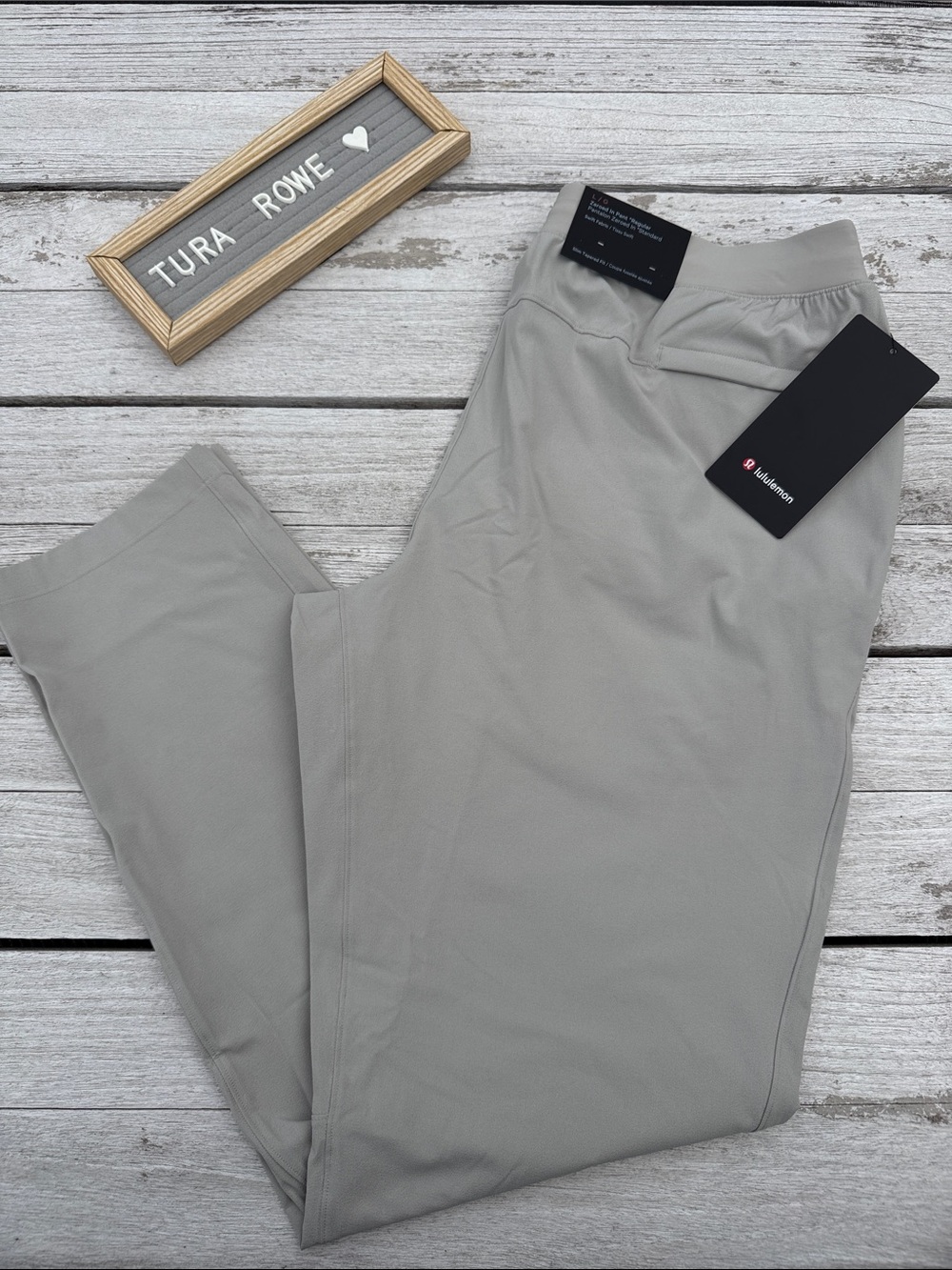 Lululemon Zeroed In Slim Fit Pant Raw Linen Mens Large Regular NWT